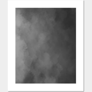 cloudy grey texture background Posters and Art